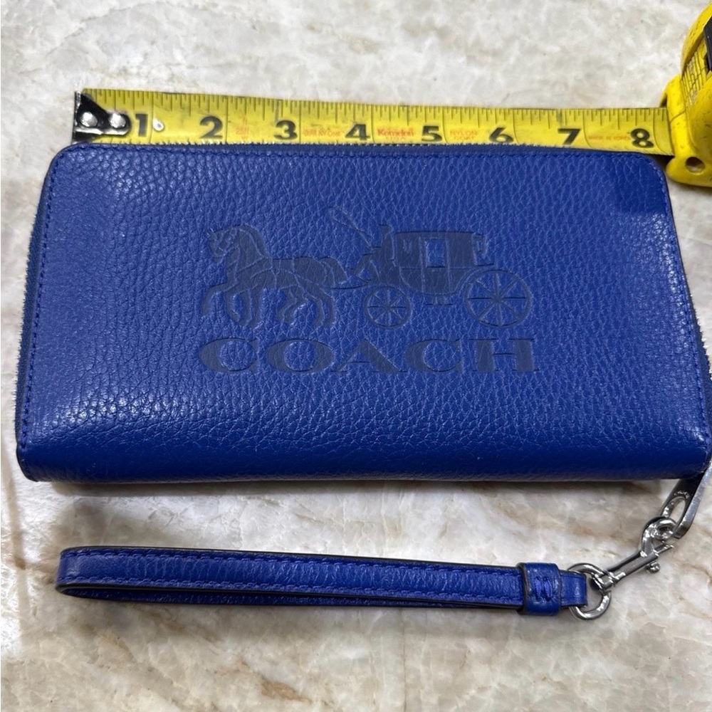 Coach Long Zip Around Horse Carriage Wallet/Wristlet
